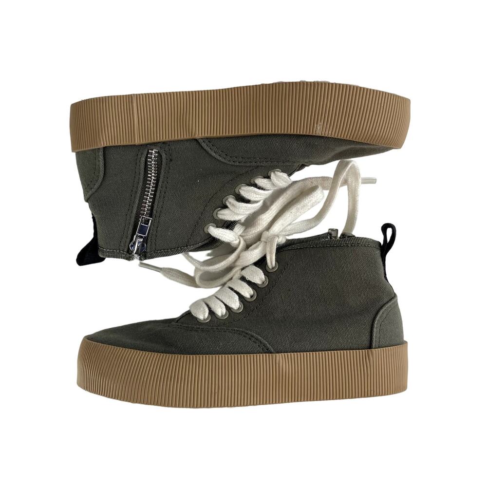 Staheekum Sonny Canvas Boots High Top Sneakers - Army Green - 9